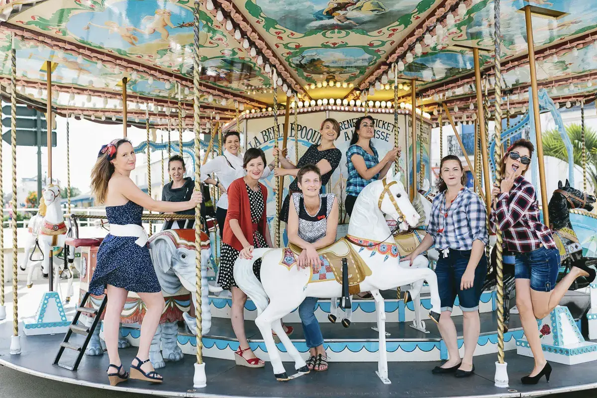 seance photo evjf la baule plage enterrement vie jeune fille