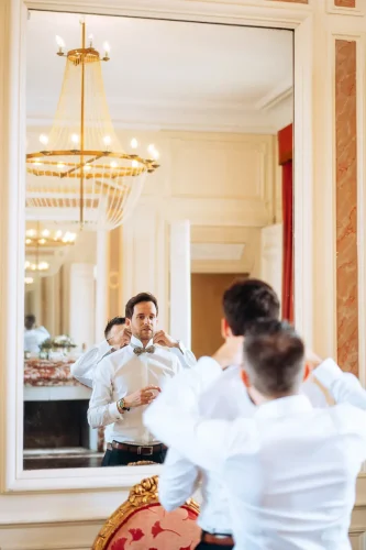 Photo de mariage au château de Vair