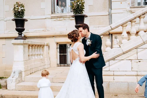 Photo de mariage au château de Vair