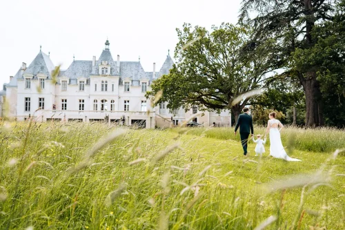 Photo de mariage au château de Vair