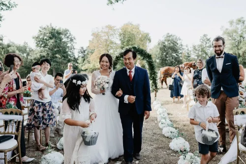 reportage de mariage au Château de Vair